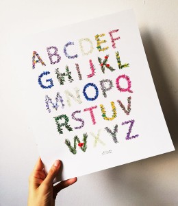 plakat Alfabet 30cmx34cm
