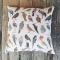 dwustronna poszewka na poduszkę Szpak wiosną 100% len LAS I NIEBO
