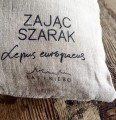 Zając szarak poszewka na poduszkę 100% len LAS I NIEBO