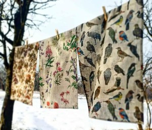 ścierka Ptaki 100% len