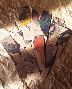 dwustronne zakładki PTAKI komplet